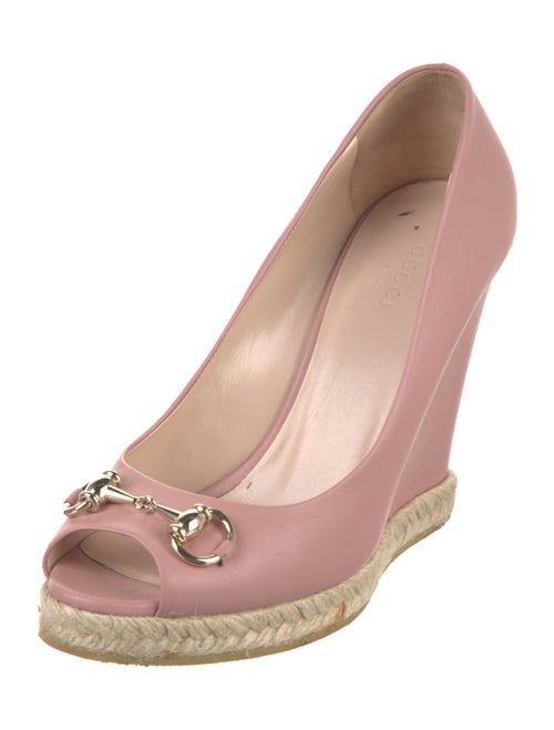 Gucci Horsebit Accent Leather Pumps