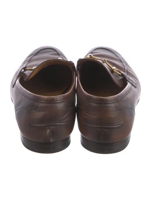 Gucci Horsebit Accent Leather Loafers