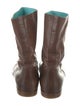 Gucci Leather Moto Boots