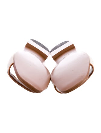 Gucci Double G Logo Leather Slides