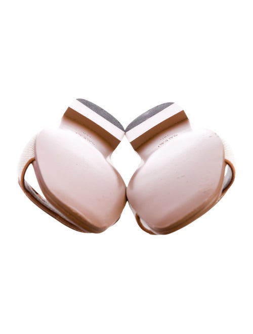 Gucci Double G Logo Leather Slides