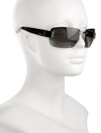Gucci Web Accent Square Sunglasses