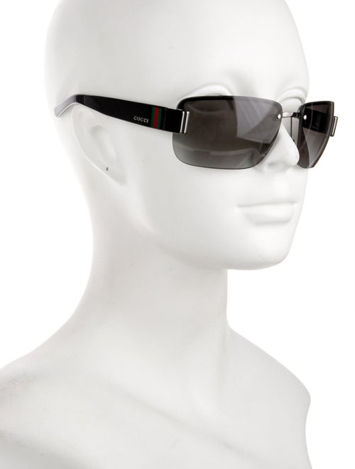 Gucci Web Accent Square Sunglasses