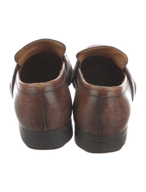 Gucci Interlocking G Logo Leather Loafers