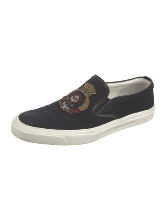 Gucci Canvas Embroidered Accent Sneakers