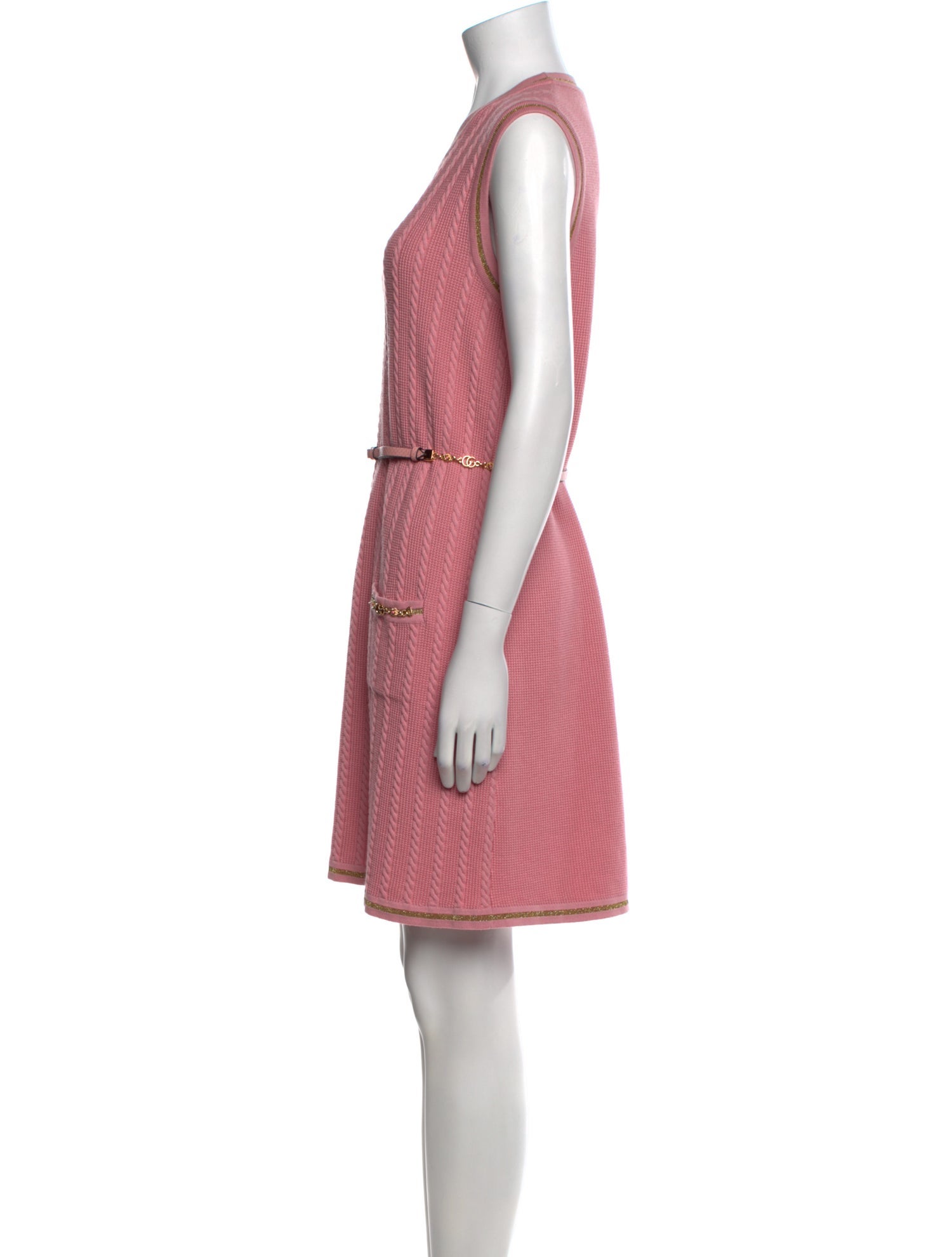 Gucci Cable Knit Mini Dress