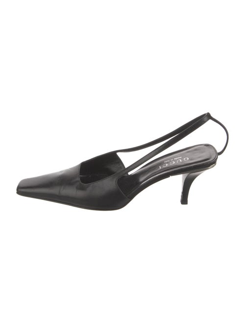 Gucci Leather Slingback Pumps