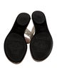 Gucci Double G Logo Leather Slides