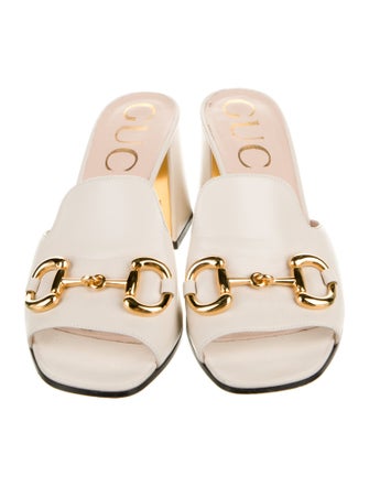 Gucci 1955 Horsebit Accent Leather Slides