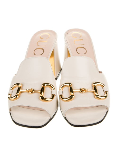 Gucci 1955 Horsebit Accent Leather Slides