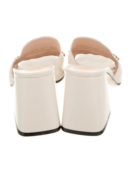 Gucci 1955 Horsebit Accent Leather Slides