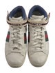 Gucci Web Accent Leather Sneakers