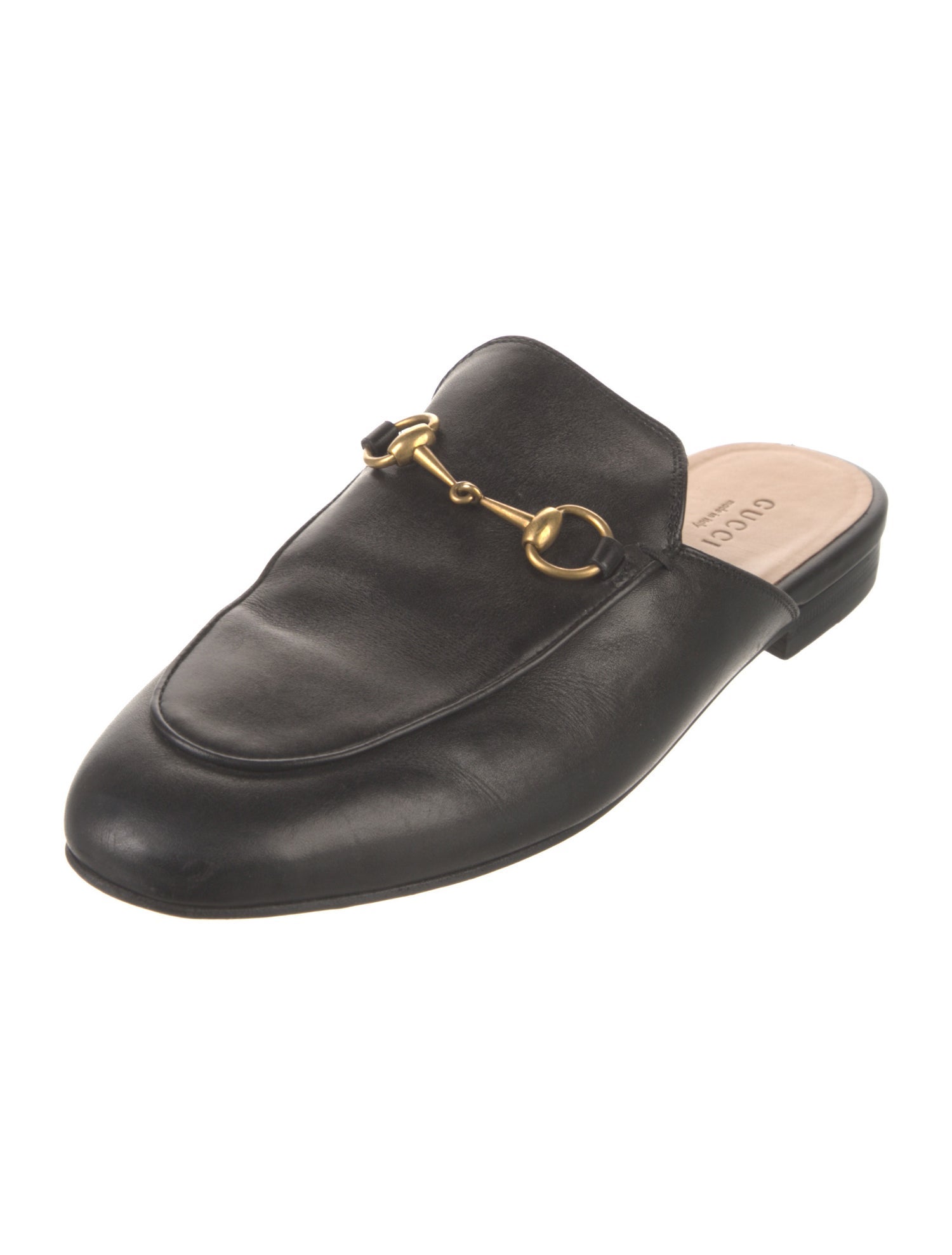 Gucci Horsebit Accent Leather Mules