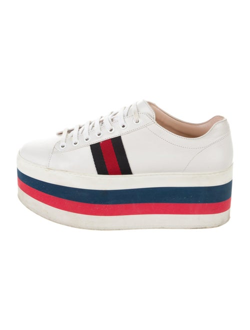 Gucci Sylvie Web Accent Leather Sneakers