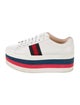 Gucci Sylvie Web Accent Leather Sneakers