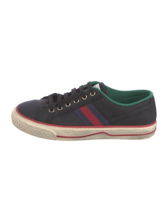 Gucci Web Accent Canvas Sneakers
