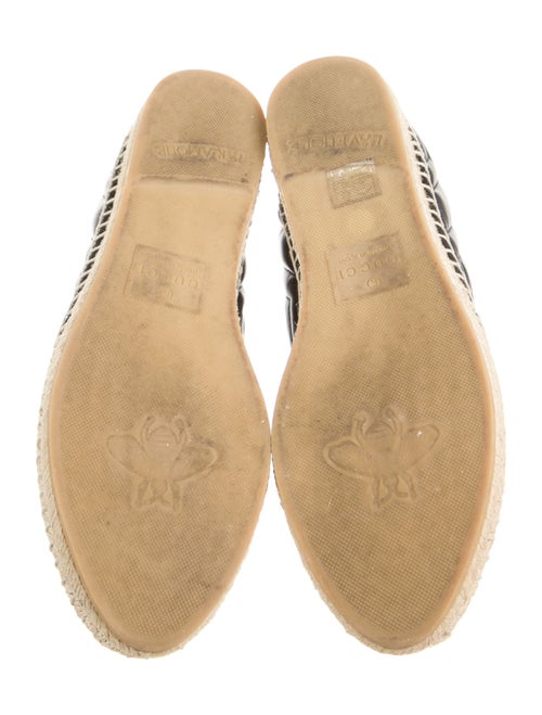 Gucci Double G Logo Leather Espadrilles