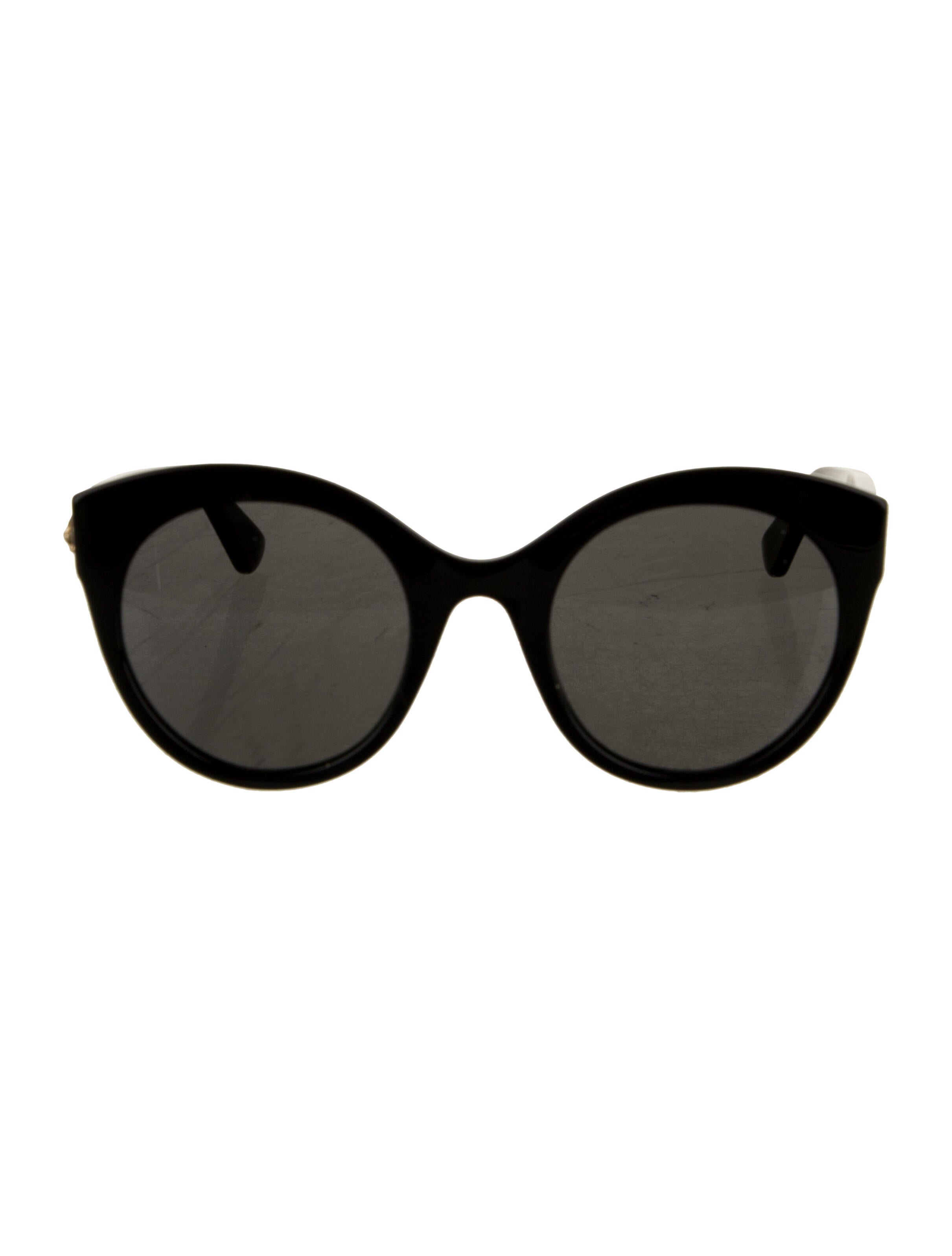 Gucci Feline Head Accent Cat-Eye Sunglasses
