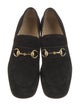 Gucci Horsebit Accent Suede Loafers