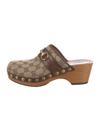 Gucci GG Canvas Canvas Mules