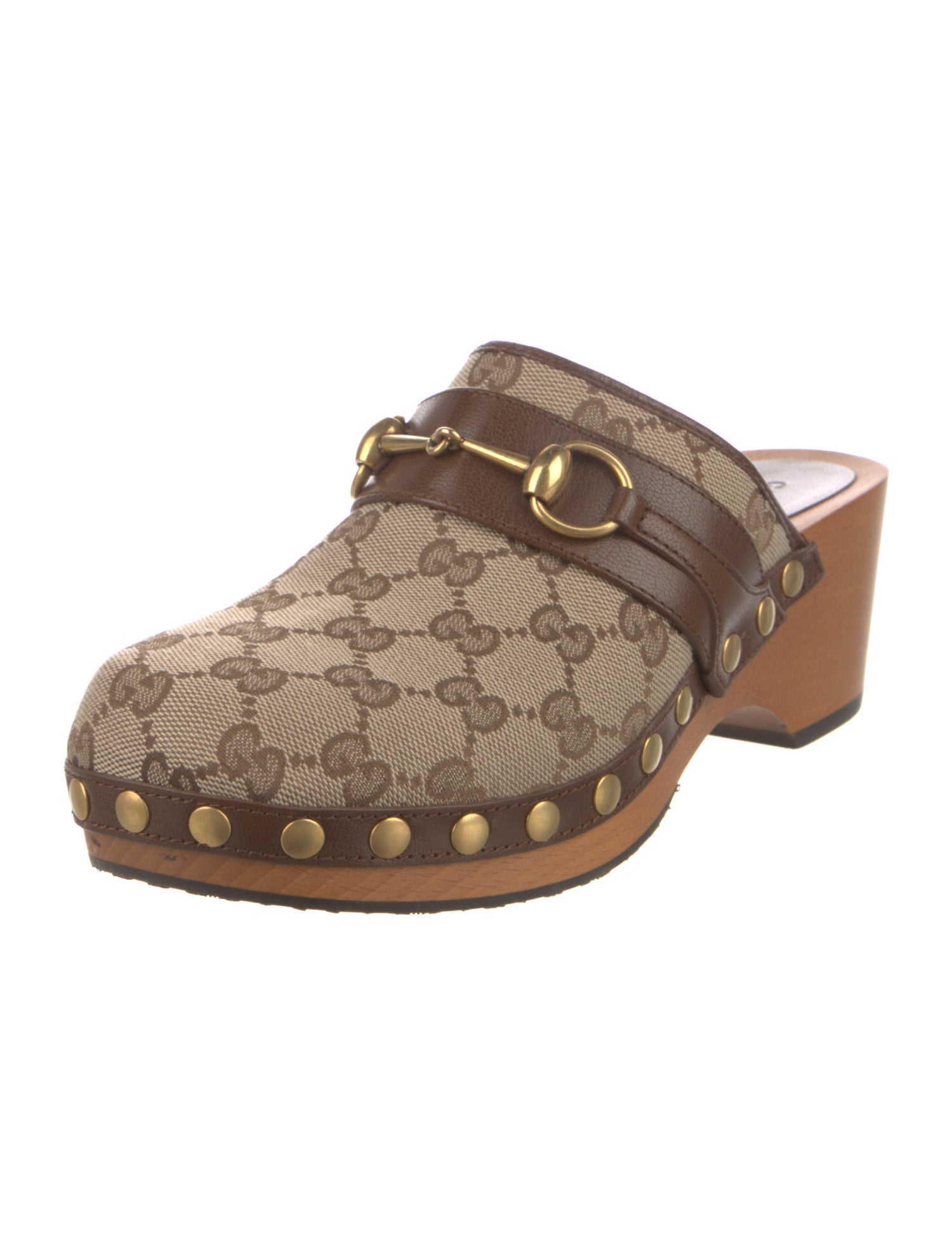 Gucci GG Canvas Canvas Mules