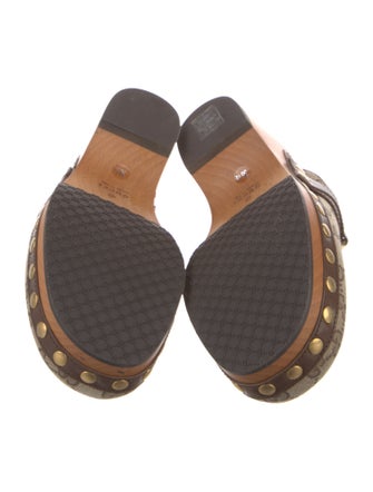 Gucci GG Canvas Canvas Mules