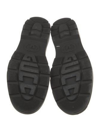 Gucci Interlocking G Logo Leather Loafers