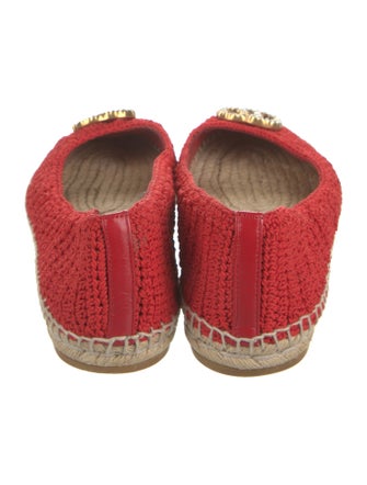Gucci Faux Pearl Accents Beaded Accents Espadrilles