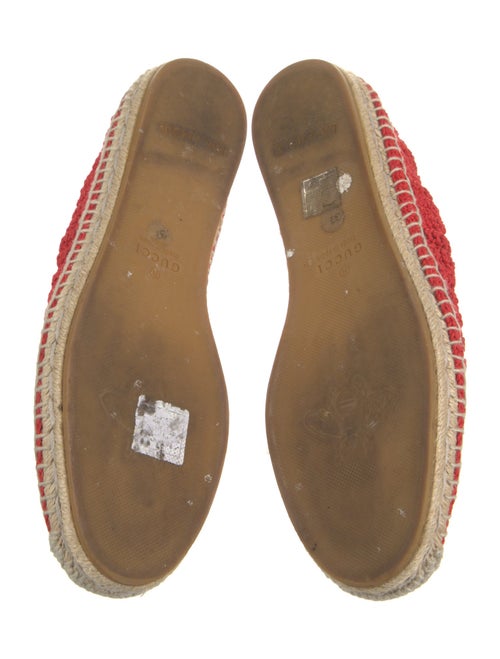 Gucci Faux Pearl Accents Beaded Accents Espadrilles