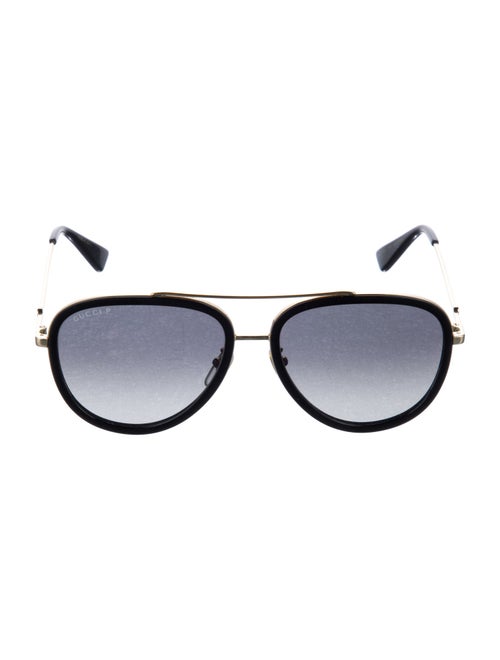 Gucci Interlocking G Logo Aviator Sunglasses