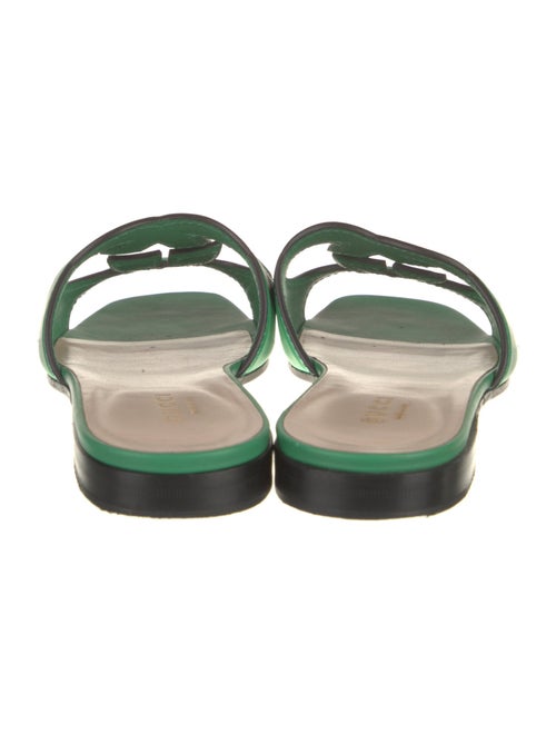Gucci Interlocking G Logo Leather Slides