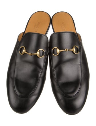Gucci Horsebit Accent Leather Mules