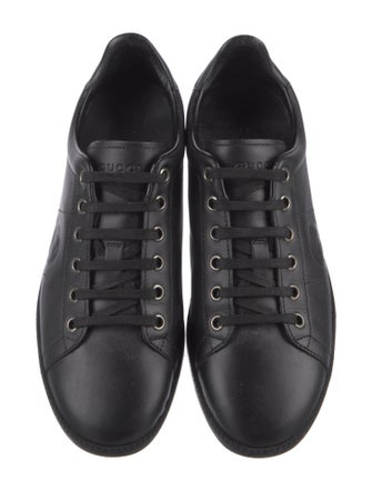 Gucci Interlocking G Logo Leather Sneakers