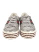 Gucci Web Accent Leather Sneakers