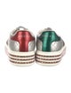 Gucci Web Accent Leather Sneakers