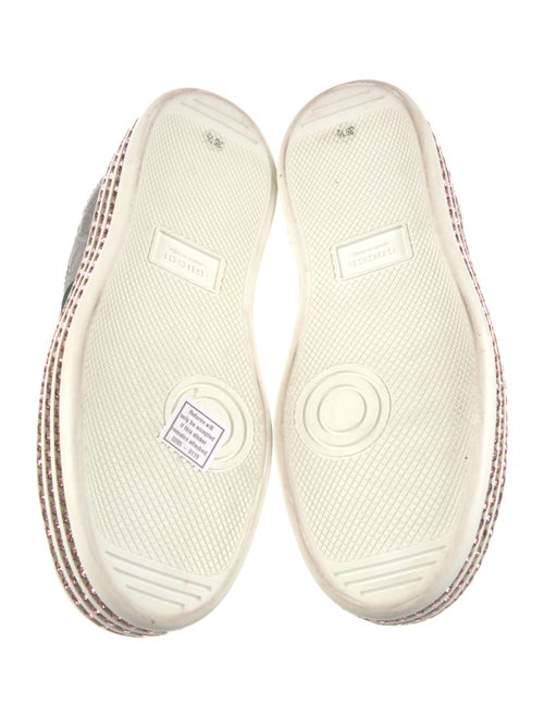 Gucci Web Accent Leather Sneakers