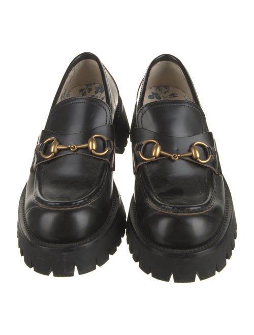 Gucci Horsebit Accent Leather Loafers