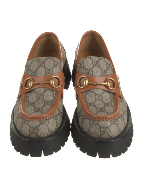 Gucci Dans Le Vert GG Supreme Loafers