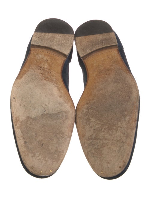 Gucci Horsebit Accent Suede Dress Loafers