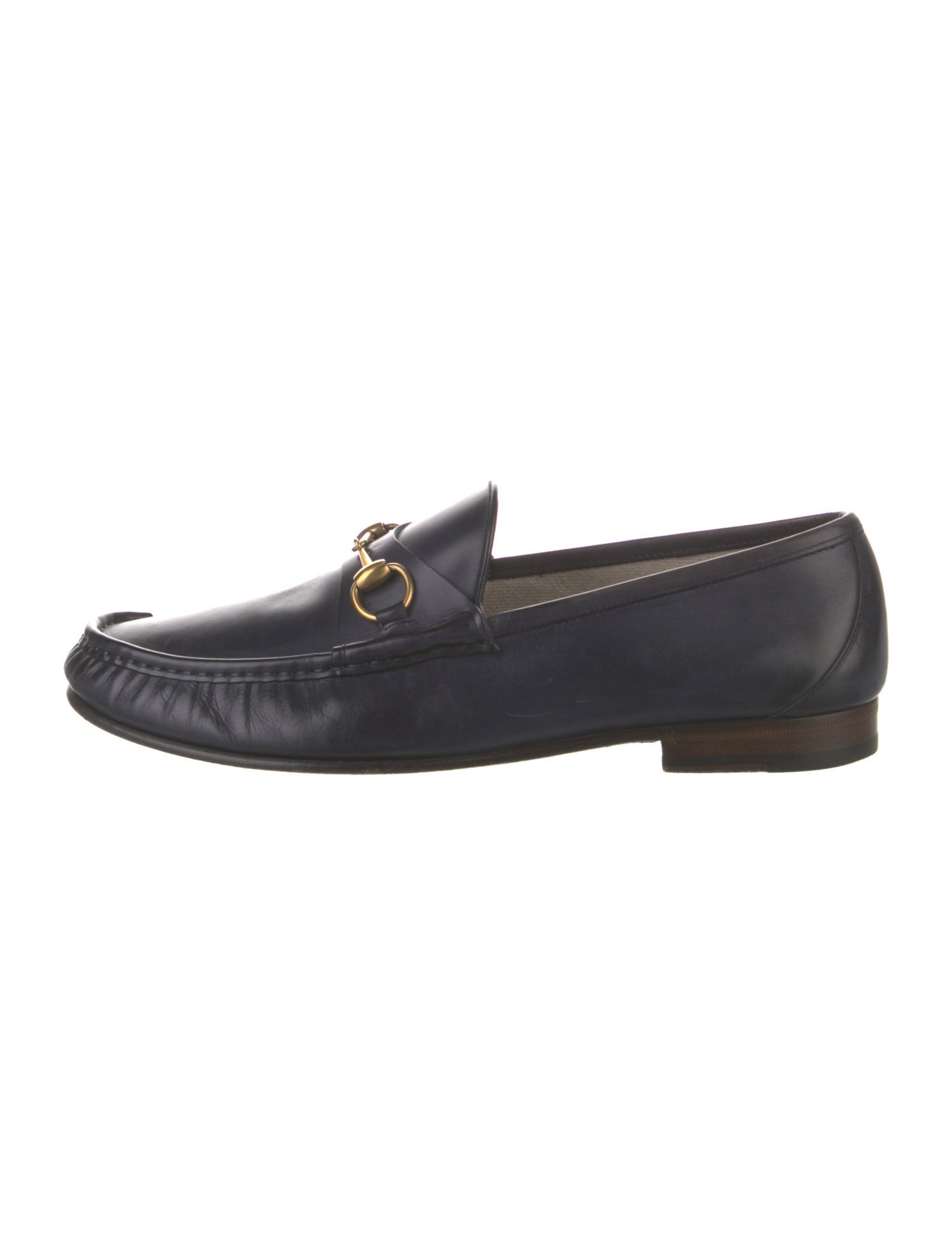 Gucci Horsebit Accent Leather Dress Loafers
