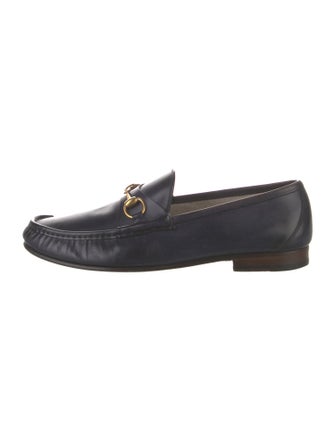 Gucci Horsebit Accent Leather Dress Loafers