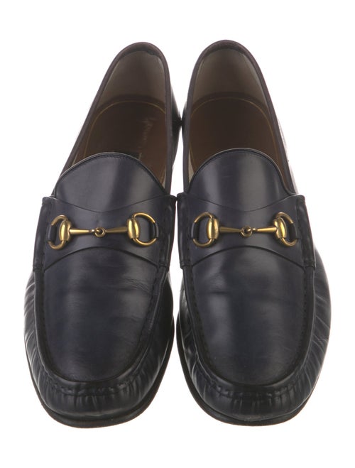 Gucci Horsebit Accent Leather Dress Loafers