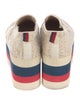 Gucci Sylvie Web Accent Lace Wedge Sneakers