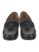 Gucci Leather Tassel Accents Dress Loafers
