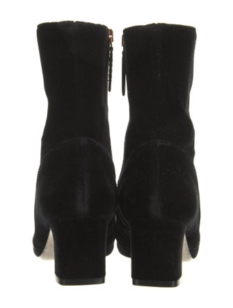 Gucci Double G Logo Velvet Boots