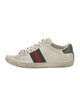 Gucci Web Accent Leather Sneakers