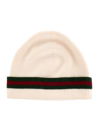 Gucci Wool Knit Web Beanie