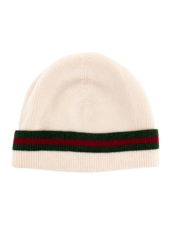 Gucci Wool Knit Web Beanie