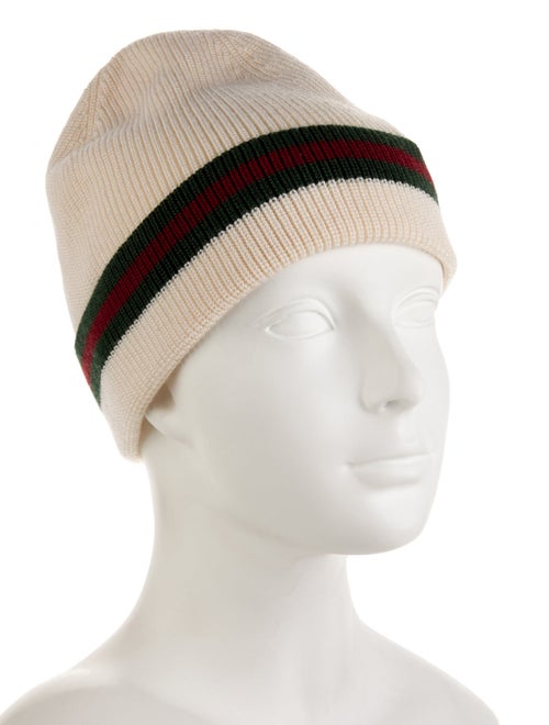 Gucci Wool Knit Web Beanie