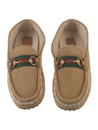Gucci Horsebit Accent Suede Loafers